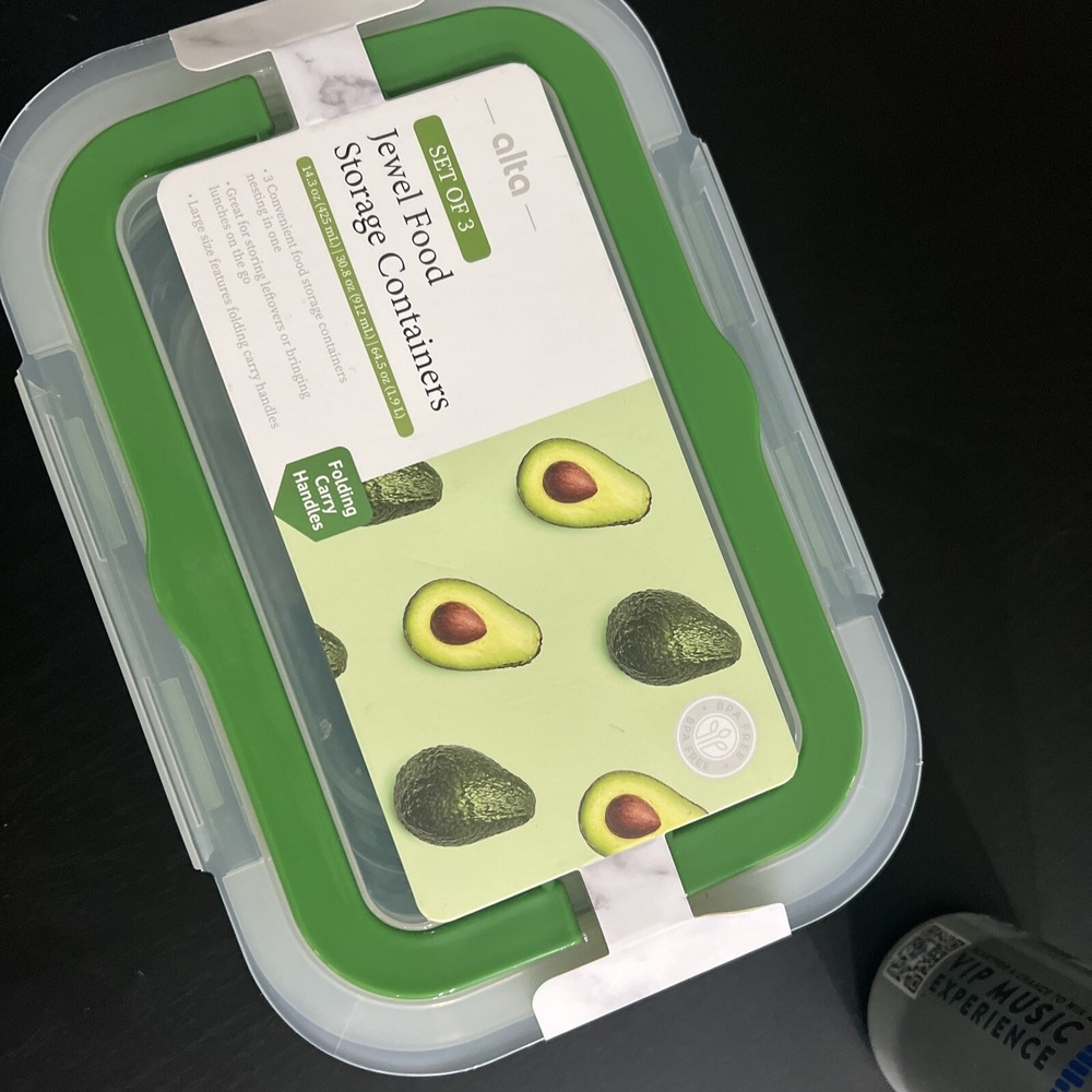 Alta Green Jewel Food Storage Containers NEW